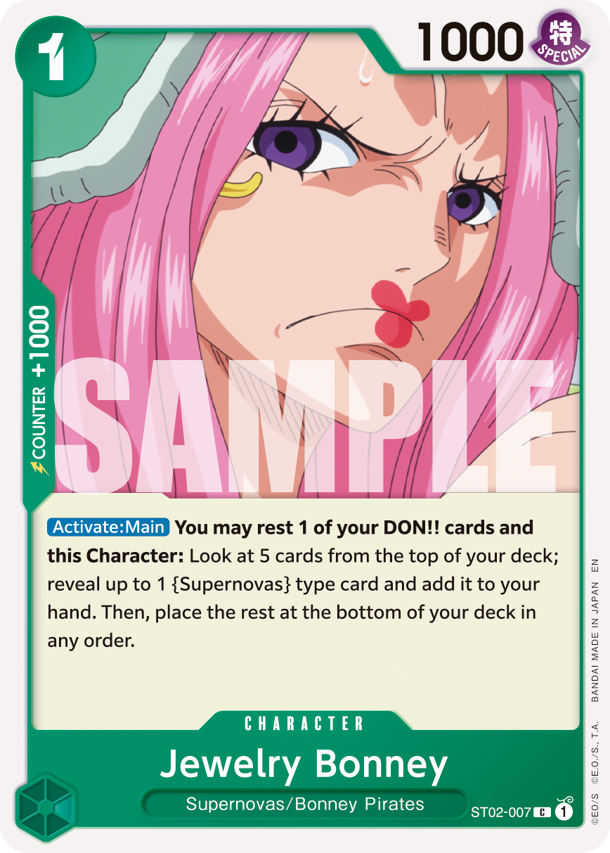 Jewelry Bonney - ST02-007 (Reprint) · Premium Booster -The Best- Vol. 2 · カード番号ST02-007 · 英語 · 加工・状態は未確認