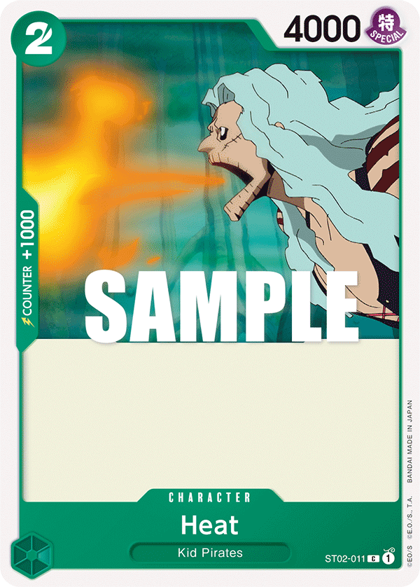 Heat · Starter Deck 2: Worst Generation · カード番号ST02-011 · 英語 · 加工・状態は未確認