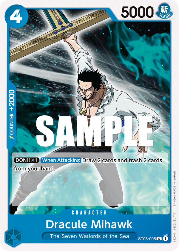 Dracule Mihawk · Starter Deck 3: The Seven Warlords of The Sea · カード番号ST03-005 · 英語 · 加工・状態は未確認
