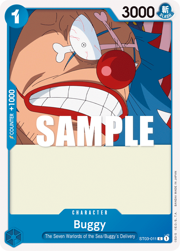 Buggy · Starter Deck 3: The Seven Warlords of The Sea · カード番号ST03-011 · 英語 · 加工・状態は未確認