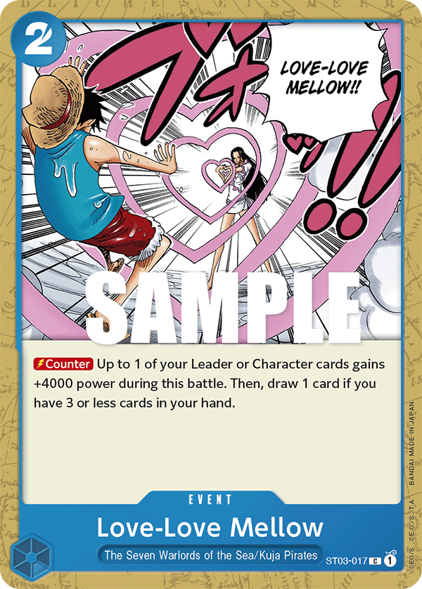 Love-Love Mellow · Starter Deck 3: The Seven Warlords of The Sea · カード番号ST03-017 · 英語 · 加工・状態は未確認