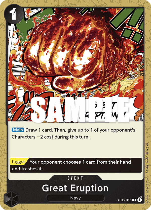 Great Eruption · Starter Deck 6: Absolute Justice · カード番号ST06-015 · 英語 · 加工・状態は未確認