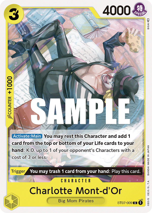 Charlotte Mont-d'Or · Starter Deck 7: Big Mom Pirates · カード番号ST07-009 · 英語 · 加工・状態は未確認