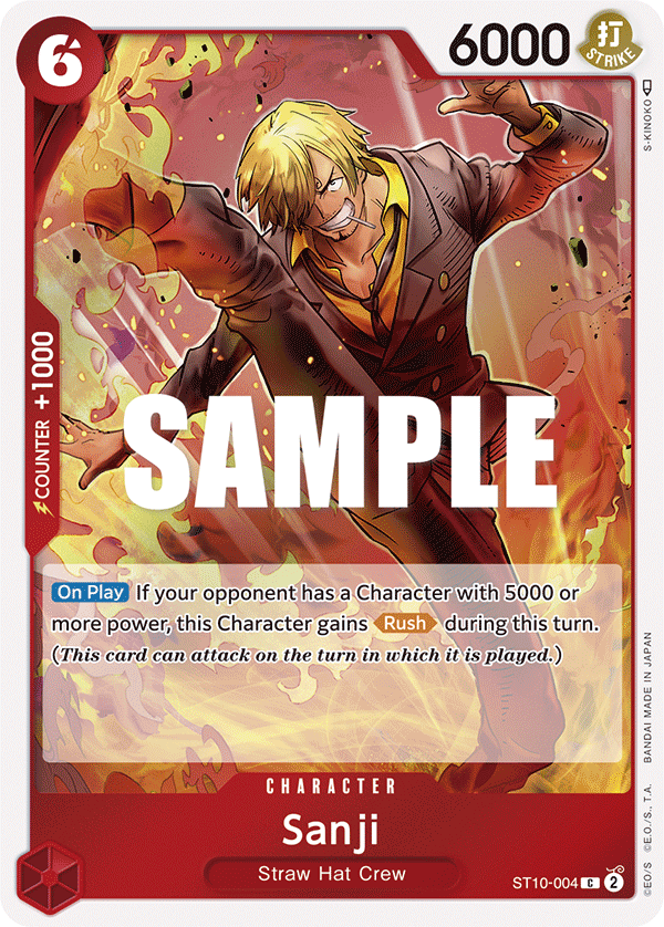 Sanji · Ultra Deck: The Three Captains · カード番号ST10-004 · 英語 · 加工・状態は未確認
