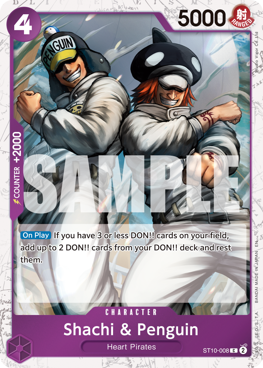 Shachi & Penguin (Pirate Foil) · Premium Booster -The Best- Vol. 2 · カード番号ST10-008 · 英語 · 加工・状態は未確認