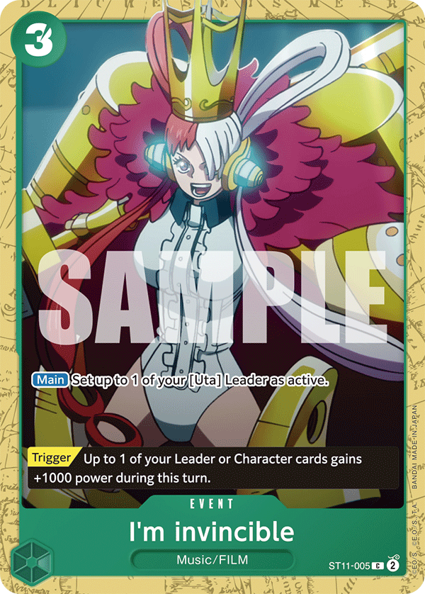 I'm invincible · Starter Deck 16: GREEN Uta · カード番号ST11-005 · 英語 · 加工・状態は未確認