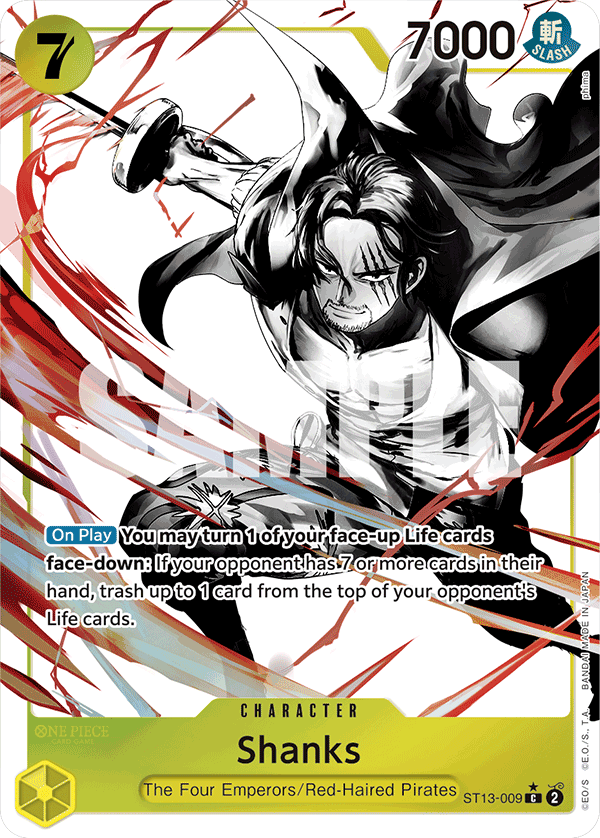 Shanks (Parallel) · Ultra Deck: The Three Brothers · カード番号ST13-009 · 英語 · 加工・状態は未確認