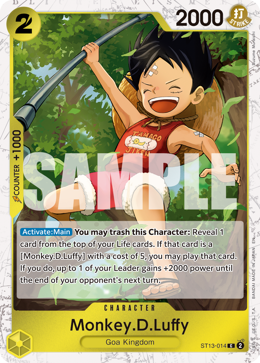 Monkey.D.Luffy - ST13-014 (Pirate Foil) · Premium Booster -The Best- Vol. 2 · カード番号ST13-014 · 英語 · 加工・状態は未確認