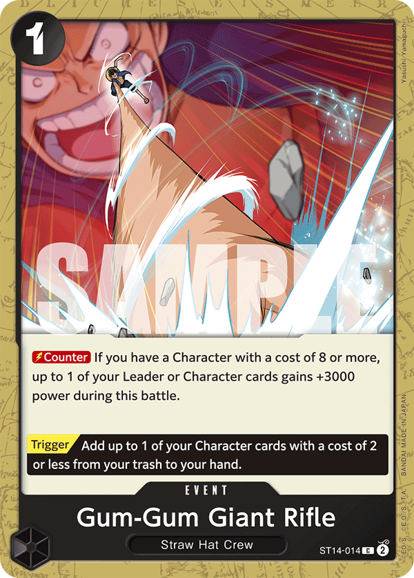 Gum-Gum Giant Rifl · Starter Deck 14: 3D2Y · カード番号ST14-014 · 英語 · 加工・状態は未確認