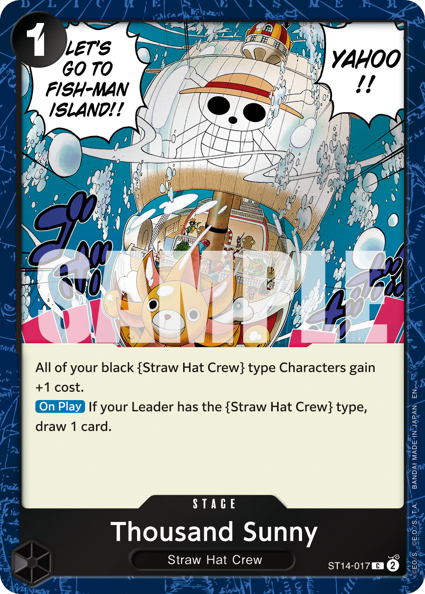 Thousand Sunny (Pirate Foil) · Premium Booster -The Best- Vol. 2 · カード番号ST14-017 · 英語 · 加工・状態は未確認