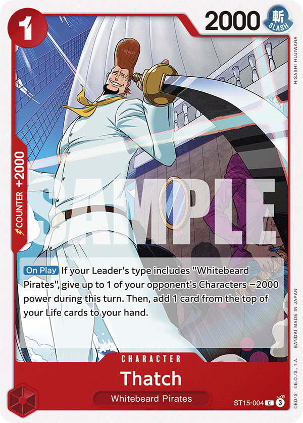 Thatch · Starter Deck 15: RED Edward.Newgate · カード番号ST15-004 · 英語 · 加工・状態は未確認