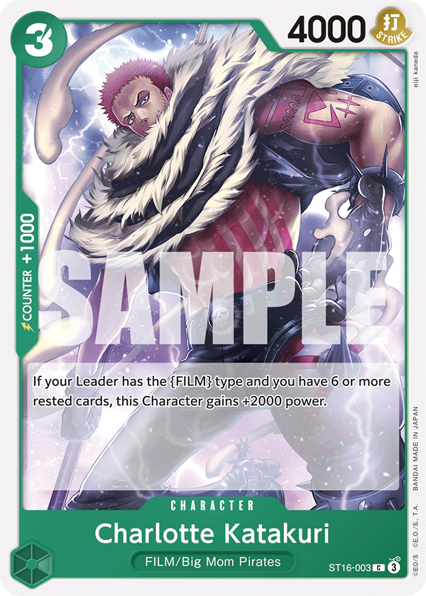 Charlotte Katakuri · Starter Deck 16: GREEN Uta · カード番号ST16-003 · 英語 · 加工・状態は未確認