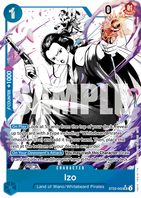 Izo (Parallel) · Starter Deck 22: Ace & Newgate · カード番号ST22-002 · 英語 · 加工・状態は未確認
