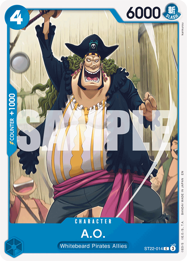 A.O. · Starter Deck 22: Ace & Newgate · カード番号ST22-014 · 英語 · 加工・状態は未確認