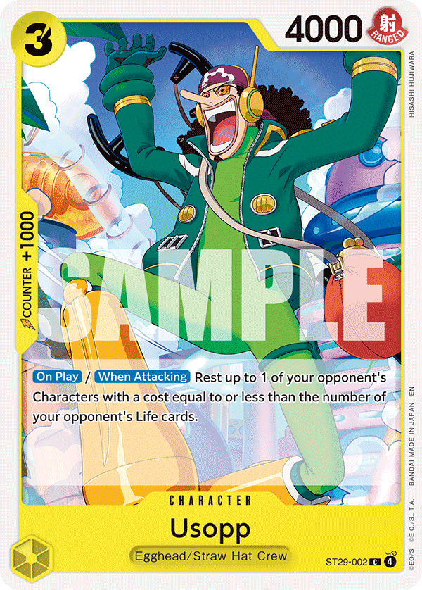 Usopp · The World's Strongest Warriors · カード番号ST29-002 · 英語 · 加工・状態は未確認