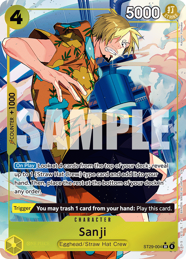 Sanji (Full Art) · Starter Deck 29: Egghead · カード番号ST29-004 · 英語 · 加工・状態は未確認