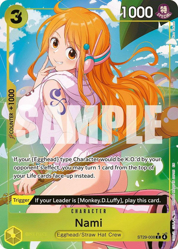 Nami (Full Art) · Starter Deck 29: Egghead · カード番号ST29-008 · 英語 · 加工・状態は未確認