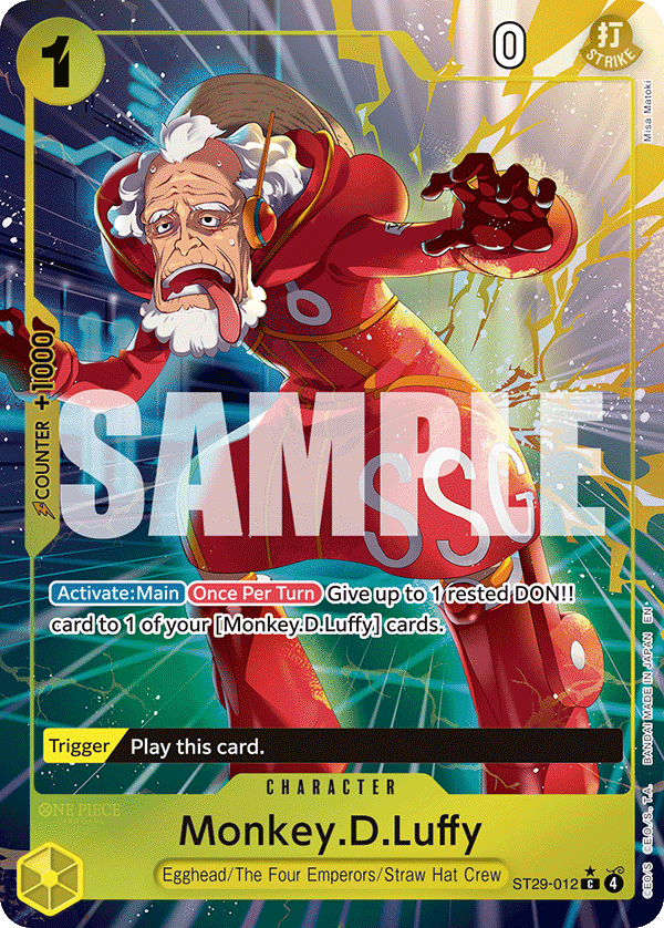Monkey.D.Luffy (012) (Full Art) · Starter Deck 29: Egghead · カード番号ST29-012 · 英語 · 加工・状態は未確認