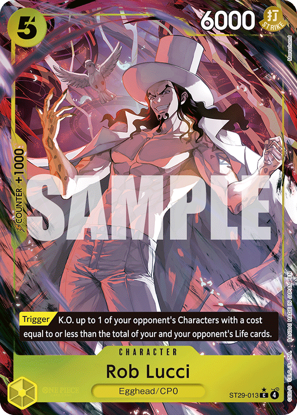 Rob Lucci (Full Art) · Starter Deck 29: Egghead · カード番号ST29-013 · 英語 · 加工・状態は未確認
