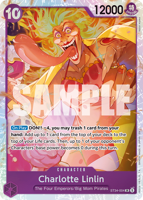 Charlotte Linlin · Starter Deck 34: PURPLE Charlotte Katakuri · カード番号ST34-004 · 英語 · 加工・状態は未確認