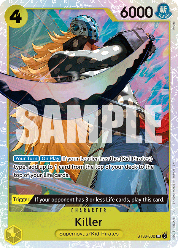 Killer · Starter Deck 36: YELLOW Eustass"Captain"Kid · カード番号ST36-002 · 英語 · 加工・状態は未確認