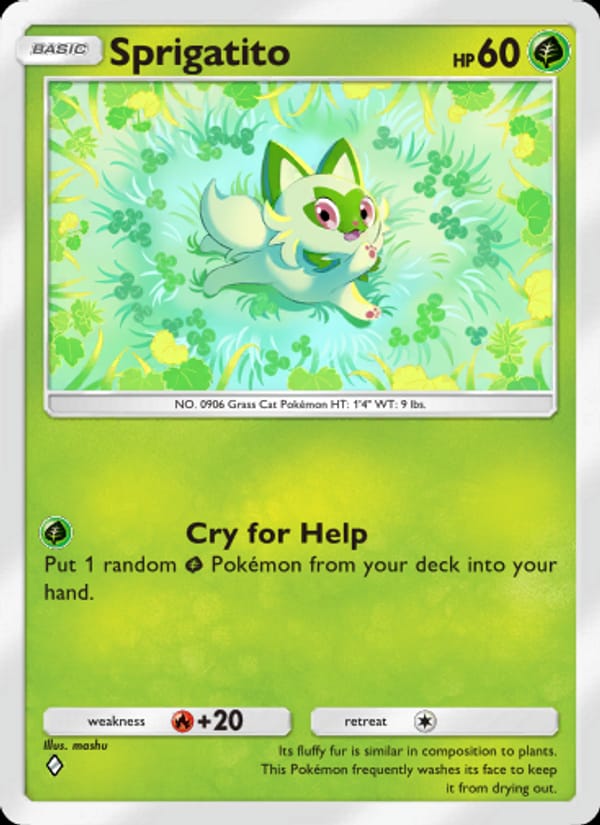 Sprigatito · Shining Revelry · カード番号005 · 英語 · normal · standard