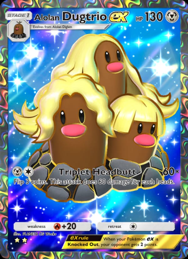 Alolan Dugtrio ex · Extradimensional Crisis · カード番号080 · 英語 · normal · standard