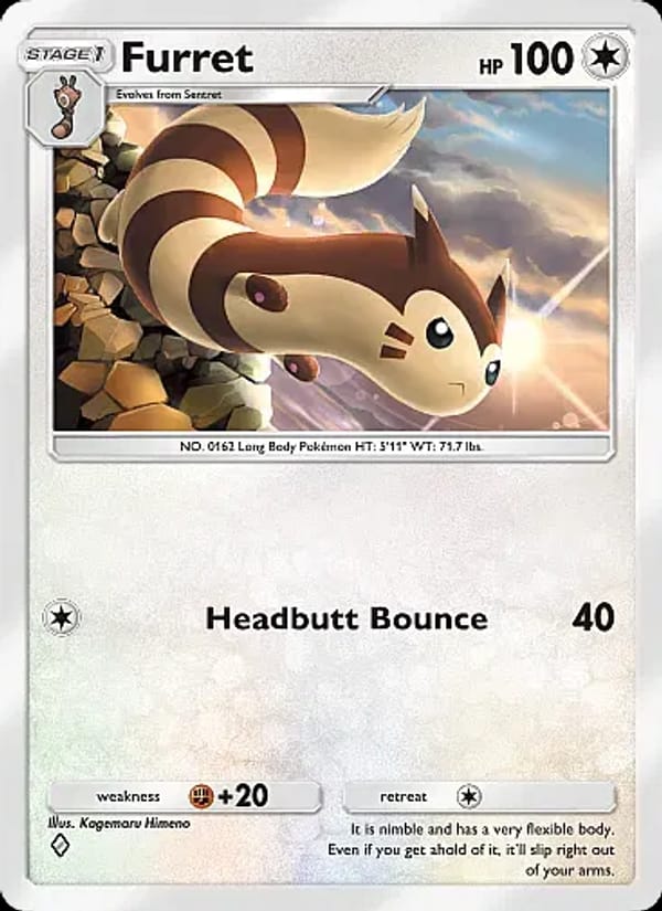 Furret · Fantastical Parade · カード番号129 · 英語 · normal · standard
