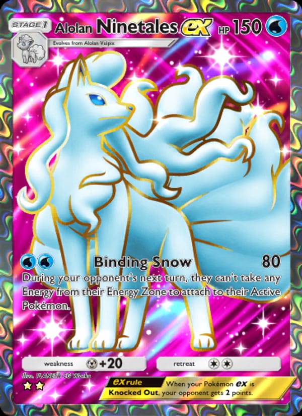Alolan Ninetales ex · Fantastical Parade · カード番号182 · 英語 · normal · standard