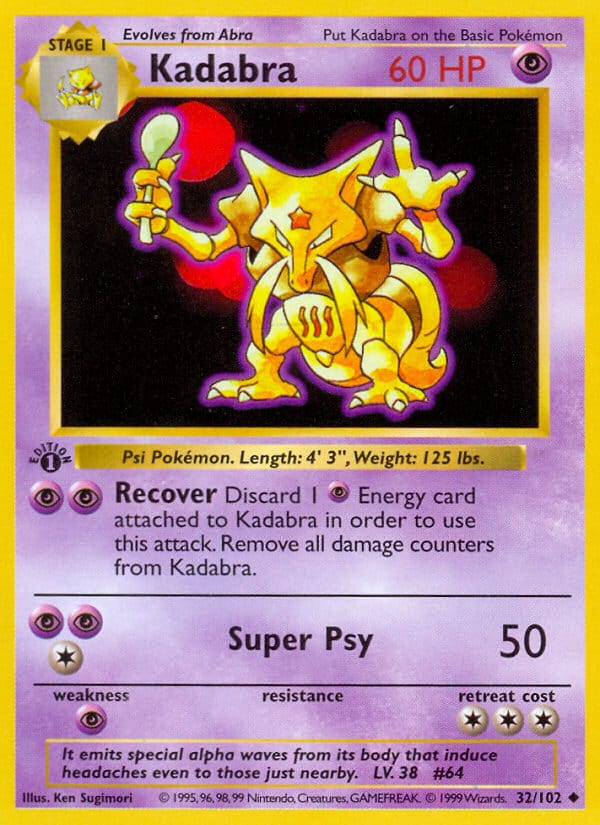 Kadabra · Base Set · カード番号32 · 英語 · normal · unlimited · standard