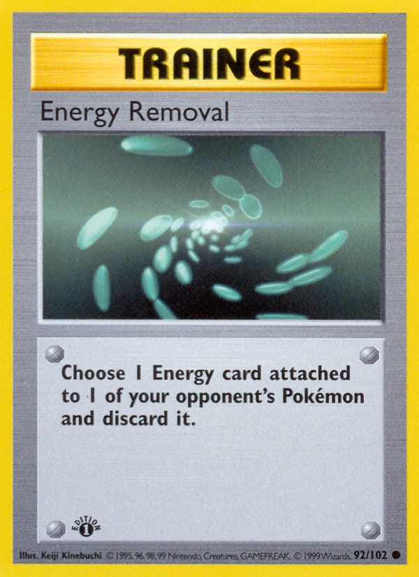 Energy Removal · Base Set · カード番号92 · 英語 · normal · unlimited · standard