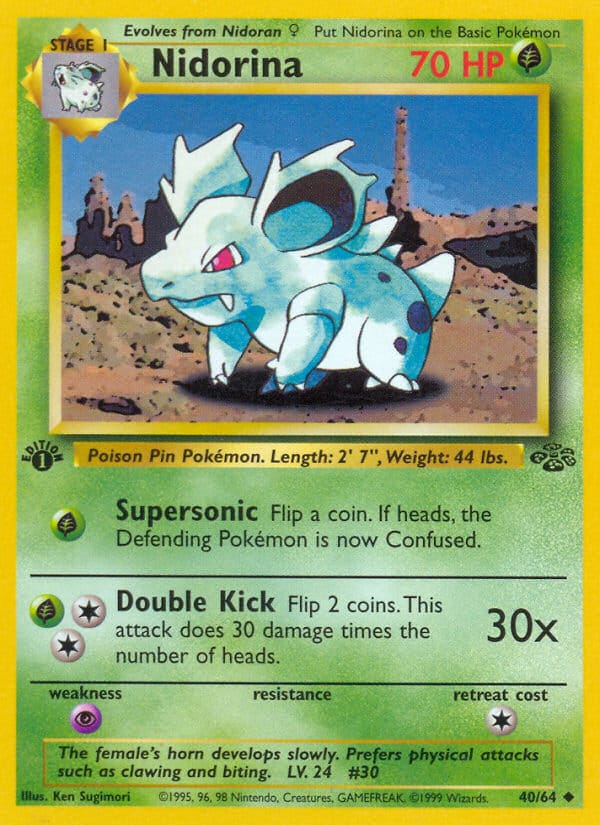 Nidorina · Jungle · カード番号40 · 英語 · normal · standard