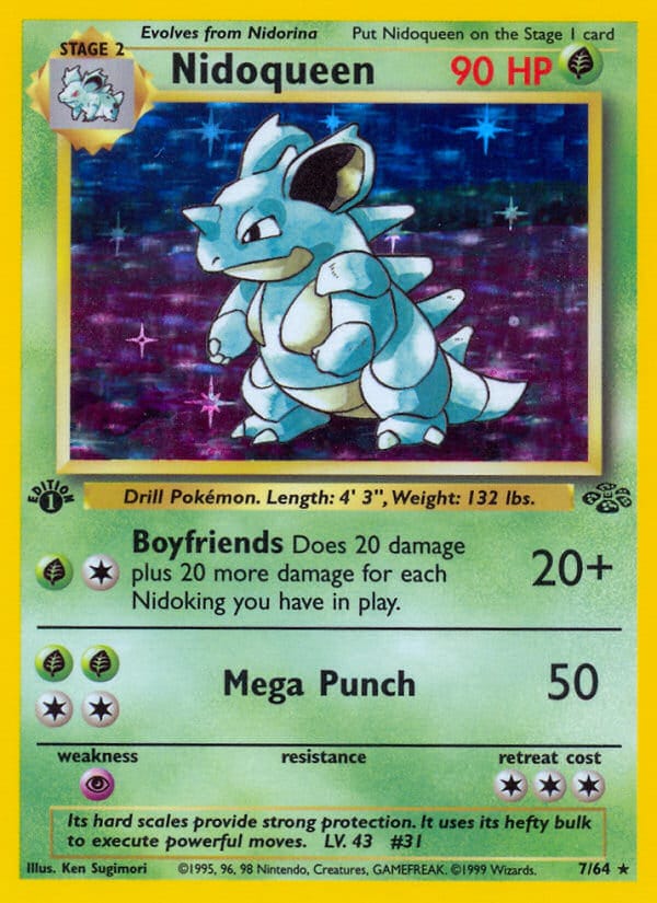 Nidoqueen · Jungle · カード番号7 · 英語 · holo · standard
