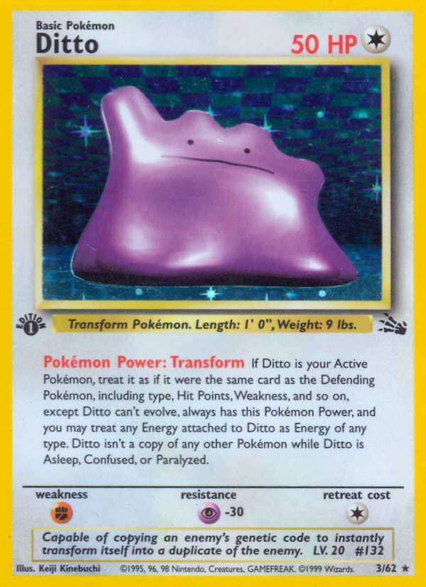 Ditto · Fossil · カード番号3 · 英語 · holo · standard