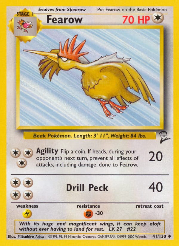 Fearow · Base Set 2 · カード番号41 · 英語 · normal · standard