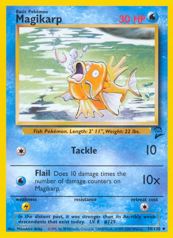 Magikarp · Base Set 2 · カード番号50 · 英語 · normal · standard