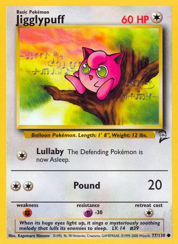 Jigglypuff · Base Set 2 · カード番号77 · 英語 · normal · standard