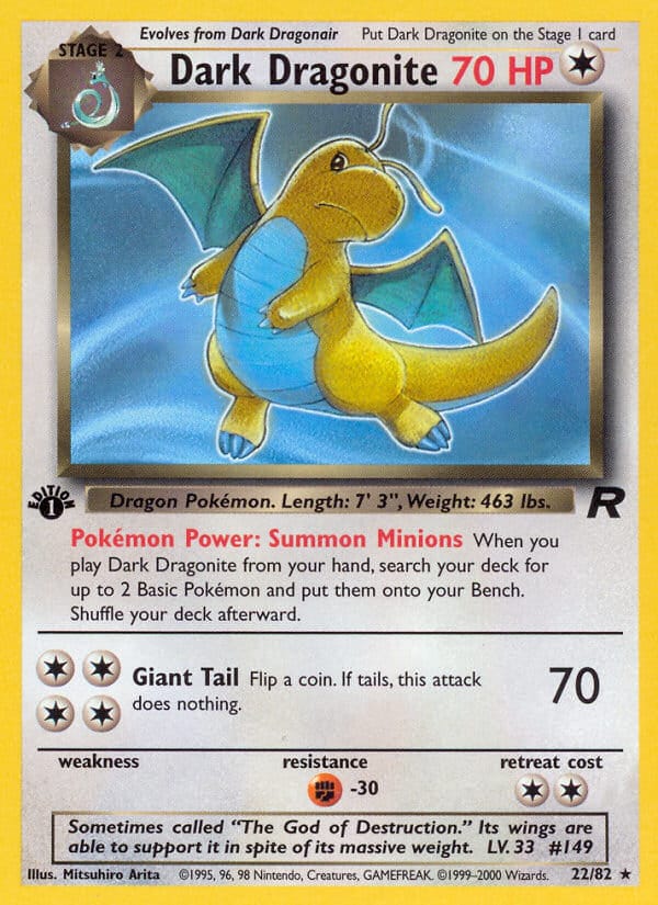Dark Dragonite · Team Rocket · カード番号22 · 英語 · normal · standard