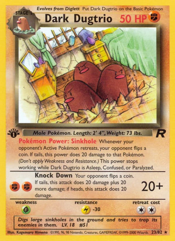 Dark Dugtrio · Team Rocket · カード番号23 · 英語 · normal · standard