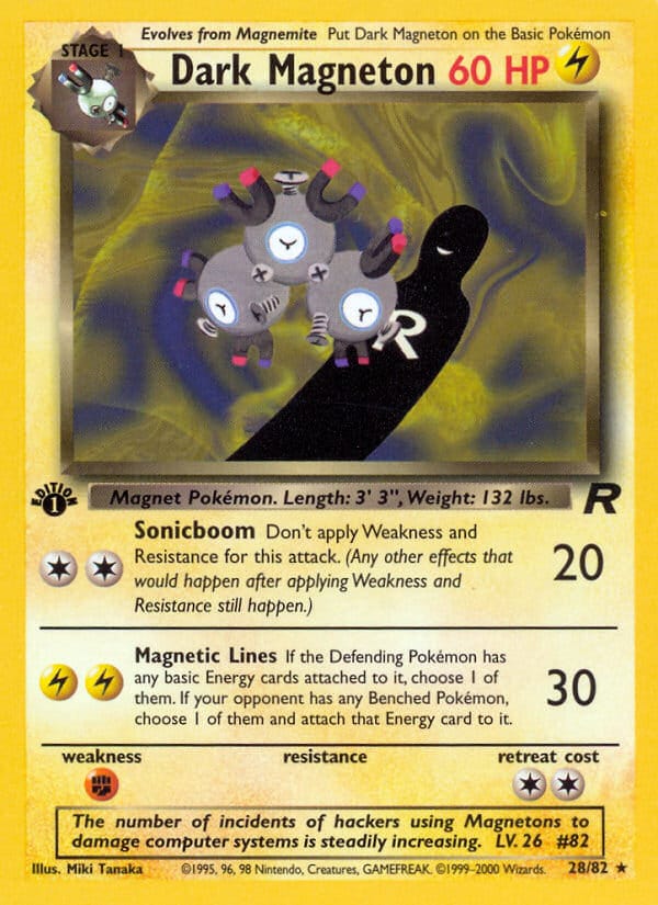 Dark Magneton · Team Rocket · カード番号28 · 英語 · normal · standard