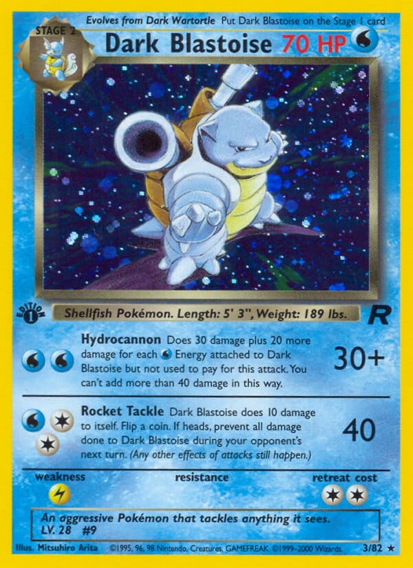 Dark Blastoise · Team Rocket · カード番号3 · 英語 · holo · standard