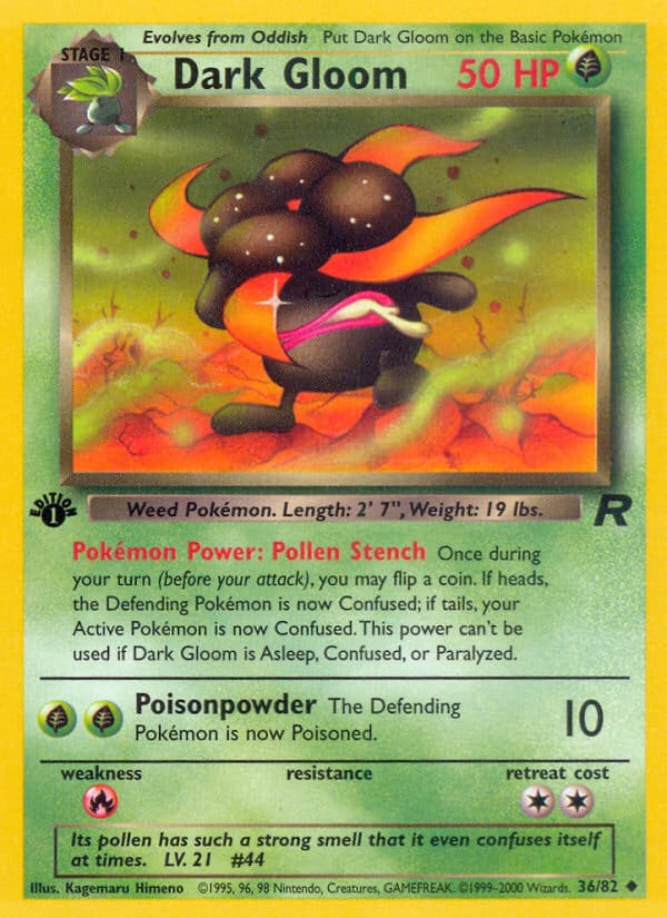 Dark Gloom · Team Rocket · カード番号36 · 英語 · normal · standard