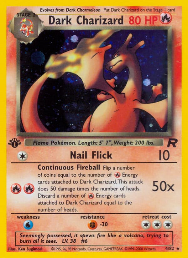Dark Charizard · Team Rocket · カード番号4 · 英語 · holo · standard