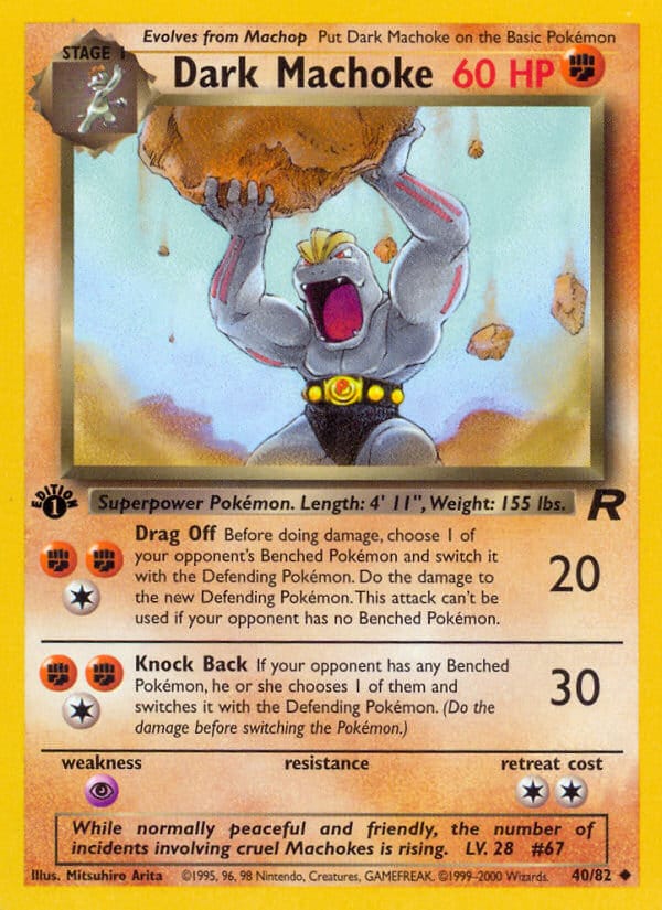 Dark Machoke · Team Rocket · カード番号40 · 英語 · normal · standard