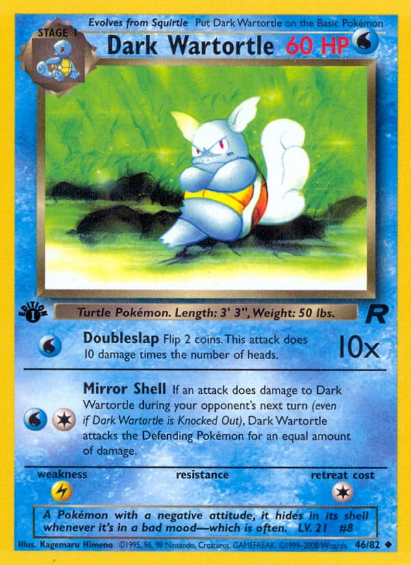 Dark Wartortle · Team Rocket · カード番号46 · 英語 · normal · standard