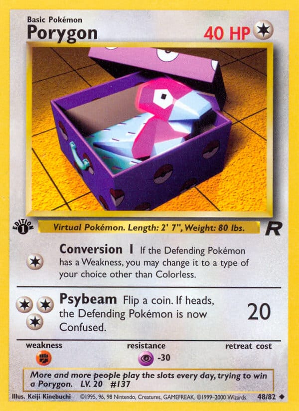 Porygon · Team Rocket · カード番号48 · 英語 · normal · standard