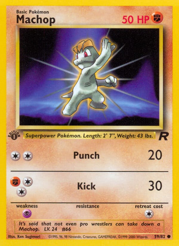 Machop · Team Rocket · カード番号59 · 英語 · normal · standard