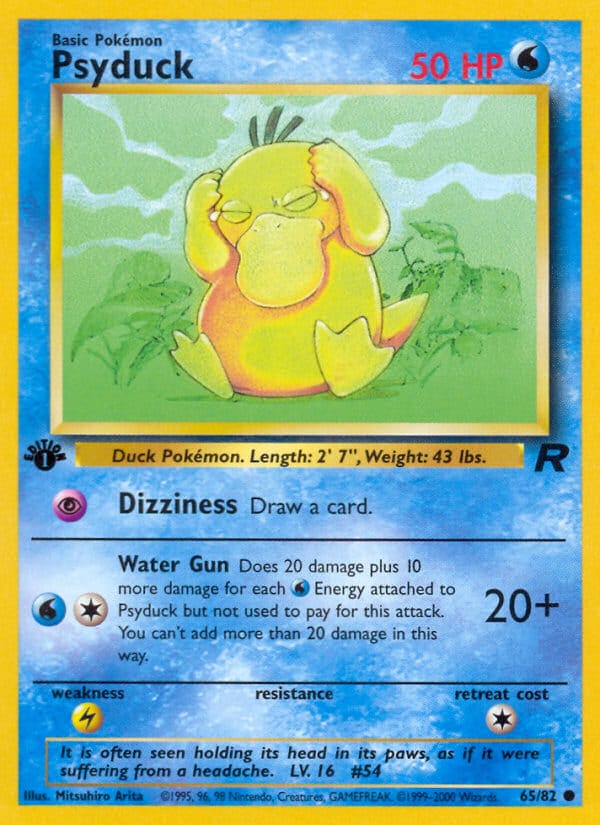 Psyduck · Team Rocket · カード番号65 · 英語 · normal · standard
