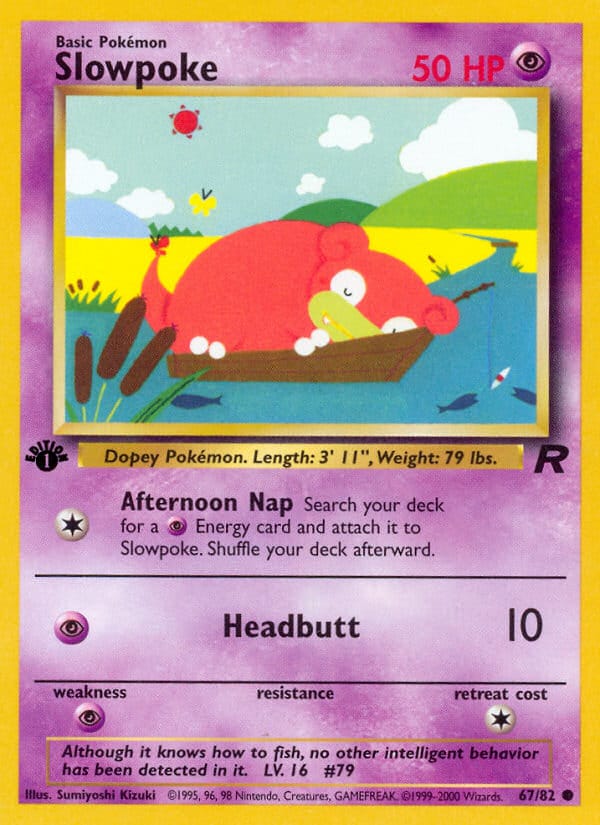 Slowpoke · Team Rocket · カード番号67 · 英語 · normal · standard
