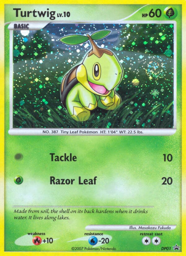 Turtwig · DP Black Star Promos · カード番号DP01 · 英語 · holo · standard